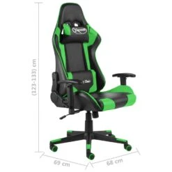 VidaXL - Gamingstoel - Groen - PVC -Leen Bakker Winkel b9d7c436472b43489e838198d89c47b8