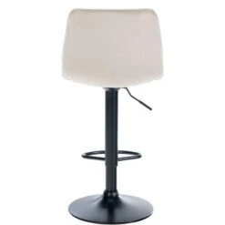 CLP Set Van 2 Barkruk Lex Mat Zwart Frame - Fluweel - Creme -Leen Bakker Winkel ba7c2bfaf13748aaa873eebb9347202d