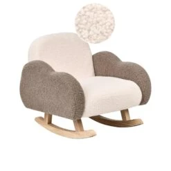 SKARE - Schommelstoel Voor Kinderen - Beige - Bouclé -Leen Bakker Winkel bacdf08a3b6a4711872dcb9c7c7dc7a6
