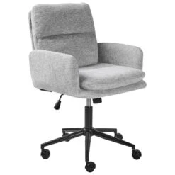 CONSTANTIA - Bureaustoel - Lichtgrijs - Polyester -Leen Bakker Winkel bdbf0bad9c3541c8a9160146b8de9751