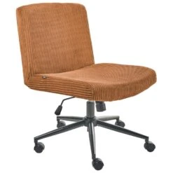 GEDDES - Bureaustoel - Goudbruin - Corduroy -Leen Bakker Winkel bdeb81fc19cc4d1ca059436aa3315923