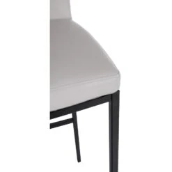 CLP Barkruk Freeport Zwart Frame - Kunstleer - Wit -Leen Bakker Winkel be48cf5cac134cd2801469383e8e417e