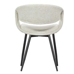 WOOOD Yossi Eetkamerstoelen Metalen Zwarte Poot - Naturel - Set Van 2 -Leen Bakker Winkel bf337964c48046d58c1a7c0c07806f80