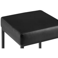 CLP Set Van 2 Barkruk Montreal 85 Zwart Frame - Kunstleer - Zwart -Leen Bakker Winkel bf4a8d8d088542aa8e1caa8421368e9c