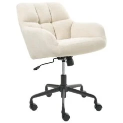 PALMDALE - Bureaustoel - Beige - Fluweel -Leen Bakker Winkel c17ae53735794576aac537c2a151c88a