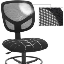 Songmics Hoge Bureaustoel Met Verstelbare Voetring Ines - Zwart 14 Songmics Hoge Bureaustoel Met Verstelbare Voetring Ines - Zwart -Leen Bakker Winkel c469d31a2aa04aa0bb35daa6e9af3a81