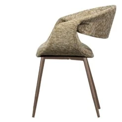 WOOOD Yossi Eetkamerstoelen Met Metalen Koper Poot - Zand - Set Van 2 -Leen Bakker Winkel c4a9c0aeff404221b8e8348d668d0732