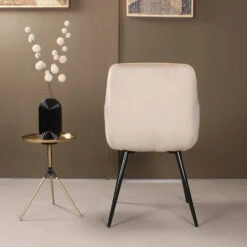 DS4U - Gaby Armstoel Velvet Champagne -Leen Bakker Winkel c55df5131f144480993d6930e8d68a2e