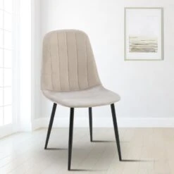 CLP Eetkamerstoel Baxter Zwart Frame - Metaal - Grijs -Leen Bakker Winkel c72dcb730dc440d78b5bcebc5ef52cee