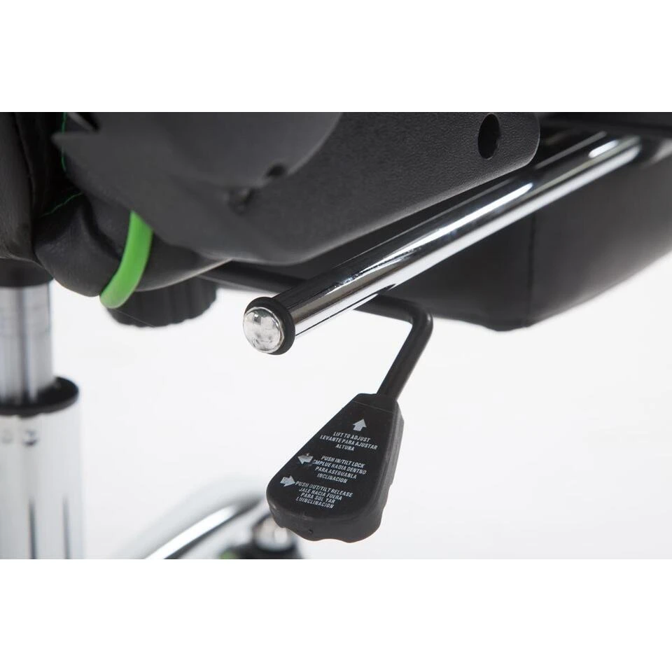 CLP Bureaustoel Limit Zwart Frame - Kunstleer - Zwart/groen 11 CLP Bureaustoel Limit Zwart Frame - Kunstleer - Zwart/groen - Afbeelding 9