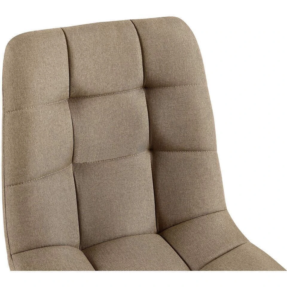 CLP Set Van 4 Eetkamerstoel Antibes Zwart Frame - Stof - Taupe 7 CLP Set Van 4 Eetkamerstoel Antibes Zwart Frame - Stof - Taupe - Afbeelding 5