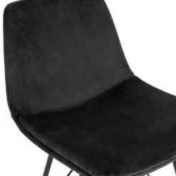 Barstoel Velvet Zwart - Zithoogte 66cm - 47x55x95cm - Set Van 2 - Barstoel Ivy - -Leen Bakker Winkel c9728f9e16d8493da95a53ef1019135b