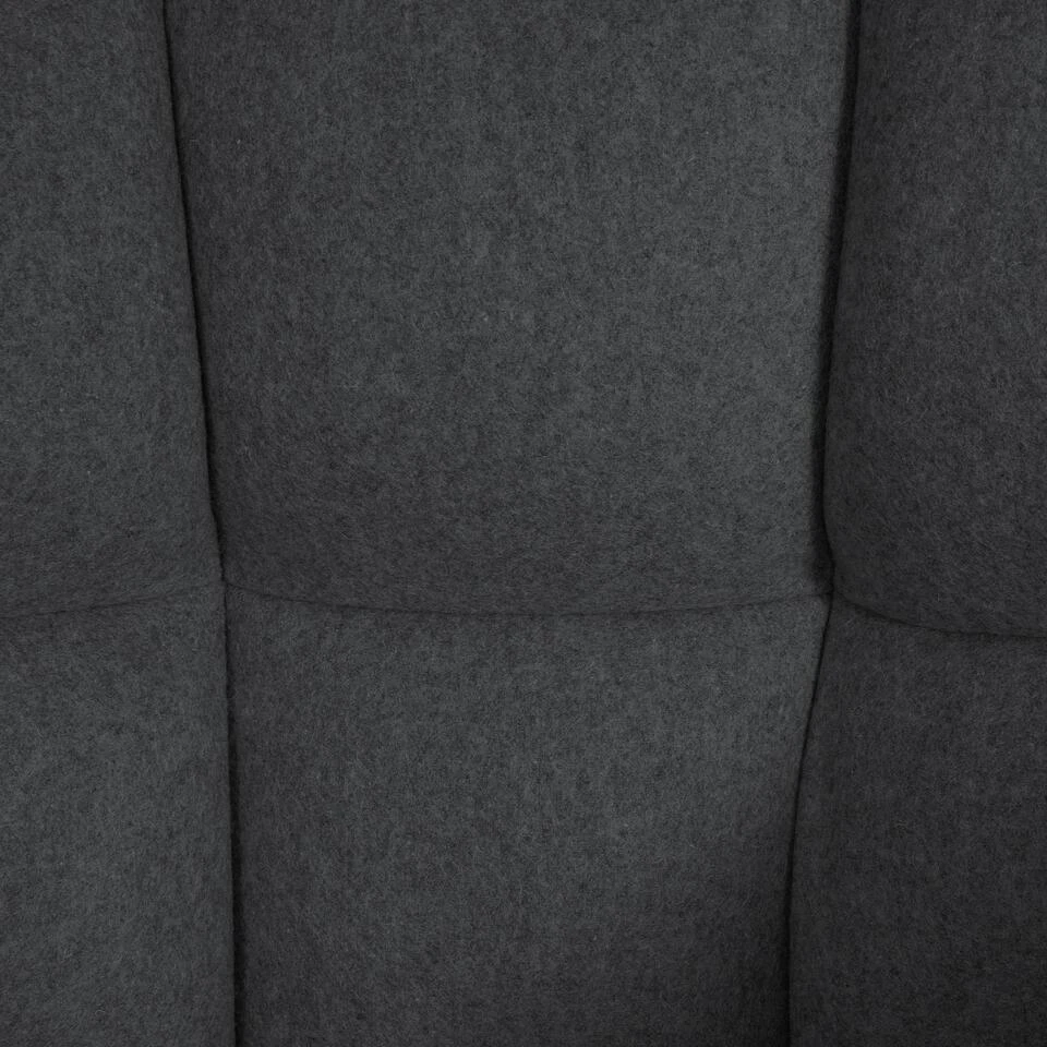 CLP Barkruk Damaso Zwart Frame - Vilt - Antraciet 6 CLP Barkruk Damaso Zwart Frame - Vilt - Antraciet - Afbeelding 4