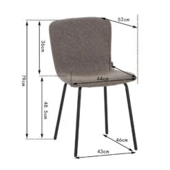 Luca Eetkamerstoel Bruin Stof - Set Van 2 13 Luca Eetkamerstoel Bruin Stof - Set Van 2 -Leen Bakker Winkel cad3a1089faa4b6cbd7e4a80fea43982