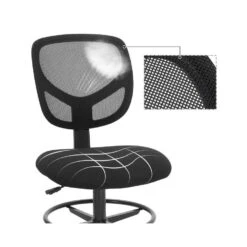 Bobbel Home - Ergonomische Bureaustoel - Verstelbare Voetsteun - Zwart -Leen Bakker Winkel cae798e441ee48859477f151e1d230f3