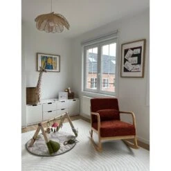 Schommelstoel Van Massief Hout En Terracotta Stof 17 Schommelstoel Van Massief Hout En Terracotta Stof -Leen Bakker Winkel cb91d84530584a368cf045bed1f24b01