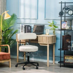 Bureaustoel Met Witte Lussen Met Metalen Basis -Leen Bakker Winkel cb949a66f74a4cac884f703bd8f667ee