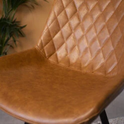 Industriële Barkruk Juno Cognac - Zithoogte 70 Cm - Kunstleder - Bruin -Leen Bakker Winkel cb959482d6d642818aa818d386482b5b