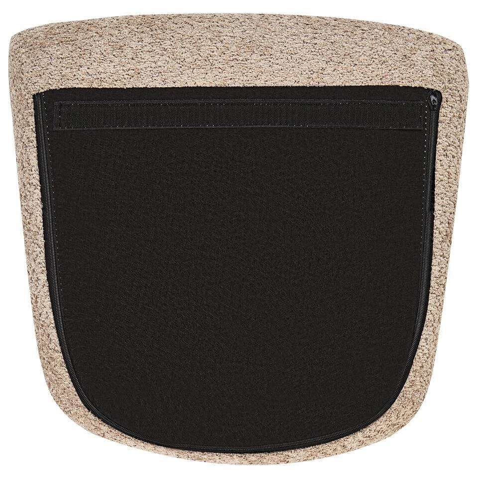 ANASET - Schommelstoel - Beige - Bouclé 11 ANASET - Schommelstoel - Beige - Bouclé - Afbeelding 9