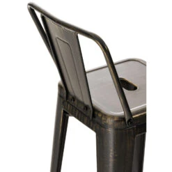 CLP Barkruk Mason Natura Frame - Metaal - Zwart/goud -Leen Bakker Winkel ccdba022dd7d44d6b948576d7582b8b4