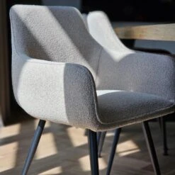 DS4U - Ravi 3.0 Eetkamerstoel Boucle - Beige -Leen Bakker Winkel cee71f377bc6425f96d956a435c85de8