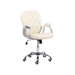 Beliani Bureaustoel PRINCESS - Beige Kunstleer -Leen Bakker Winkel cfaaab7aced74d10bed92bb825982ce9
