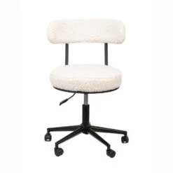 Bureaustoel Met Witte Lussen Met Metalen Basis -Leen Bakker Winkel cfe23a3b5fc94072815b681b6e1d6656