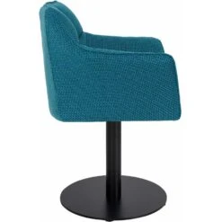 CLP Lounger Damaso Zwart Frame - Stof - Turkis -Leen Bakker Winkel d03871de82f547e79e3eba6260089ced