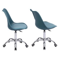 Happy Garden Bureaustoel ANNE - Blauw - Plastic -Leen Bakker Winkel d083a7f053ab4cb5a1871e72c5475dd7