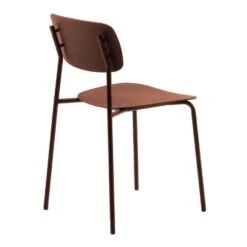 Nordic Home - Rudy Eetkamerstoel Hout - Terracotta -Leen Bakker Winkel d114a1c4e3be487ba6cc646bf12d7fc6