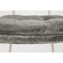 Eetkamerstoel Grijs Stof - 52,5x44x80,5cm - Franck - Set Van 2 -Leen Bakker Winkel d3335457981b4d77890a40bccd98f782