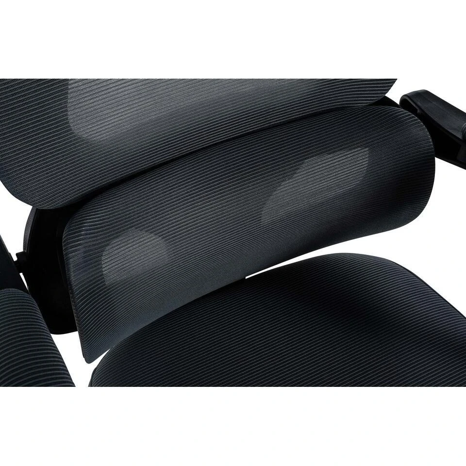 CLP Bureaustoel Gander Zwart Frame - Stof - Donkergrijs 7 CLP Bureaustoel Gander Zwart Frame - Stof - Donkergrijs - Afbeelding 5