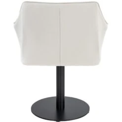 CLP Lounger Damaso Zwart Frame - Stof - Wit -Leen Bakker Winkel d6197526cfaf47c58d87f3c8b7509838