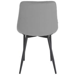 CLP Eetkamerstoel Victoria Zwart Frame - Fluweel - Grijs -Leen Bakker Winkel d625f84a8aff46c6ab7610c5e8487724