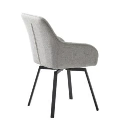 Eetkamerstoel Off White Stof - Draaibaar - 58x59x83cm - Alma - Set Van 2 -Leen Bakker Winkel d6ed84cbcc2a479ca4337e17417d8d4b