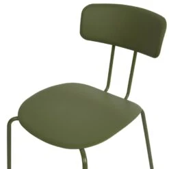 SIBLEY - Eetkamerstoel Set Van 2 - Groen - Synthetisch Materiaal -Leen Bakker Winkel d7c92a08a64540a19d2910bd70d018b6