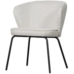 WOOOD Admit Eetkamerstoelen - Bouclé - Naturel - Set Van 2 -Leen Bakker Winkel d9d8a4f9a77243ea8849d81ce1013011