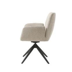 Eetkamerstoel Beige Metaal - 57,5x62x88cm - Roxana -Leen Bakker Winkel dba73986b15142919e6ffefe7aad3253