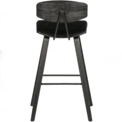 WOOOD Senne Barstoelen - Fluweel - Zwart - Set Van 2 -Leen Bakker Winkel de0cd938c77c405a8ea08bfb50f01a02