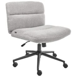 CATLIN - Bureaustoel - Lichtgrijs - Bouclé 16 CATLIN - Bureaustoel - Lichtgrijs - Bouclé -Leen Bakker Winkel de0f81c4619946cbac20946727230c16