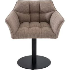 CLP Lounger Damaso Zwart Frame - Stof - Terrabruin -Leen Bakker Winkel e06599ef63aa458a87d3ee8033503c2c