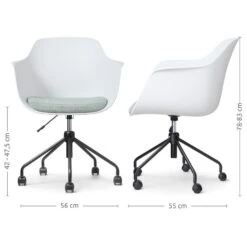 Nolon Nout-Liz Bureaustoel Wit - Zacht Groen Kussen - Zwart Onderstel 14 Nolon Nout-Liz Bureaustoel Wit - Zacht Groen Kussen - Zwart Onderstel -Leen Bakker Winkel e2382df11e2e48ae9b3ec617c9aaea4a