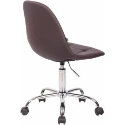 CLP Bureaustoel Reims Chroom Frame - Kunstleer - Bruin -Leen Bakker Winkel e301f7eeda1049dcaecc3ff4aa492e1e