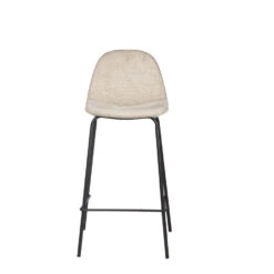 Giga Meubel Barkruk Beige - Stof - 42x45x88cm - Barstoel Saar -Leen Bakker Winkel e3f3c21f52c04ad3869de5f45568be7a