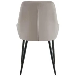 CLP Eetkamerstoel Elmira Zwart Frame - Fluweel - Grijs -Leen Bakker Winkel e49575ff7cc24dfe920e294f14e68a2e