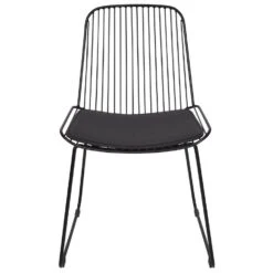 PENSACOLA - Eetkamerstoel Set Van 2 - Zwart - Metaal -Leen Bakker Winkel e69aad34a84f49d79ae9fe923622cb96