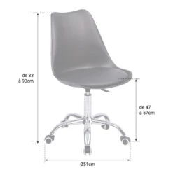 Happy Garden Bureaustoel ANNE - Wit - Plastic 11 Happy Garden Bureaustoel ANNE - Wit - Plastic -Leen Bakker Winkel e787bbb237b54c89ad887888f8513add 1