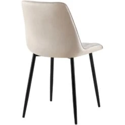 CLP Set Van 2 Eetkamerstoel Gifford Mat Zwart Frame - Fluweel - Grijs -Leen Bakker Winkel e7912e91320744debfc974ca6907b597