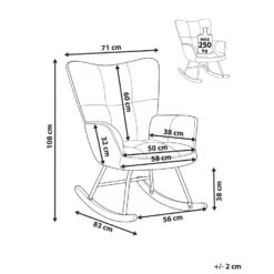OULU - Schommelstoel - Wit - Bouclé 14 OULU - Schommelstoel - Wit - Bouclé -Leen Bakker Winkel e7bae4fa79a747edbdae0ba454b71eee