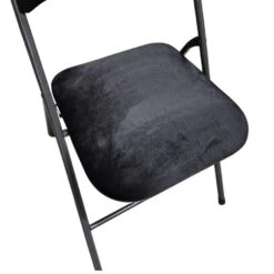 5Five Klapstoel Met Fluweel Zitting - Zwart/antraciet - 44 X 79cm -Leen Bakker Winkel e873b07eedbe46d0ad7be62d2eb460eb